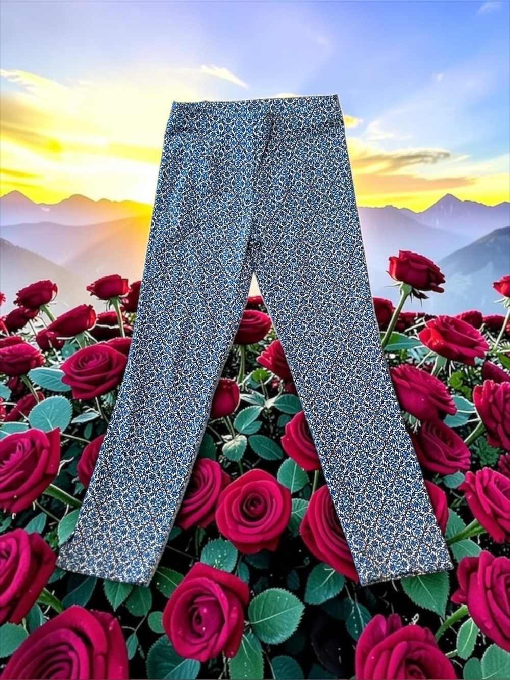 Tribal Ankle Skinny Dress Pants Womens 6 Pull-On Stretch Rayon Nylon Spandex